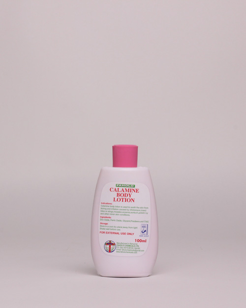 Faholo Chemicals Calamine Lotion.