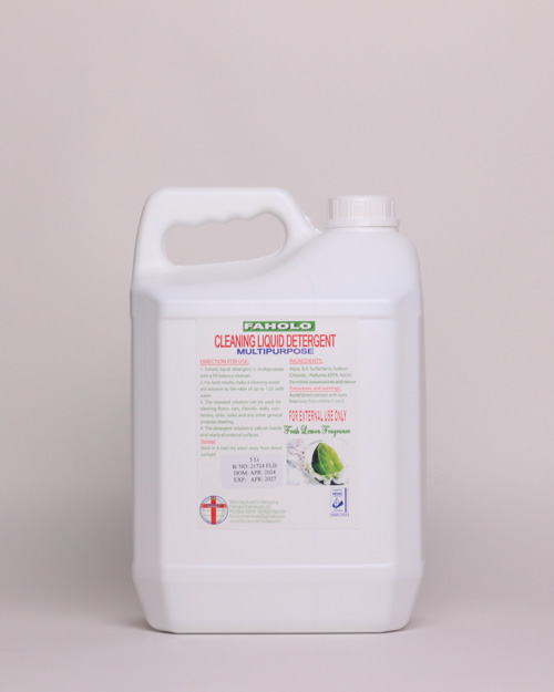 Faholo Chemicals Multipurpose Liquid Detergent.