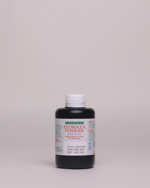Faholo Chemicals Hydrogen Peroxide 6% w/v & 30% w/v.