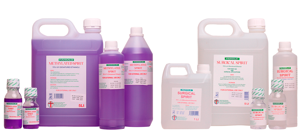Chemical product range